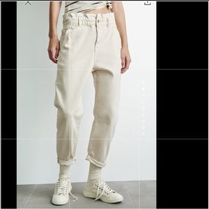 Zara baggy paperbag jeans